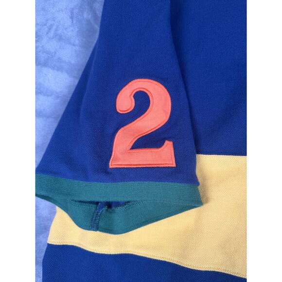 Polo Ralph Lauren XXL Colorblock Big Pony Mesh Polo Shirt Big Tall Mens - Picture 4 of 10